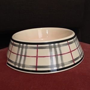 Burberry nova check ceramic pet bowl